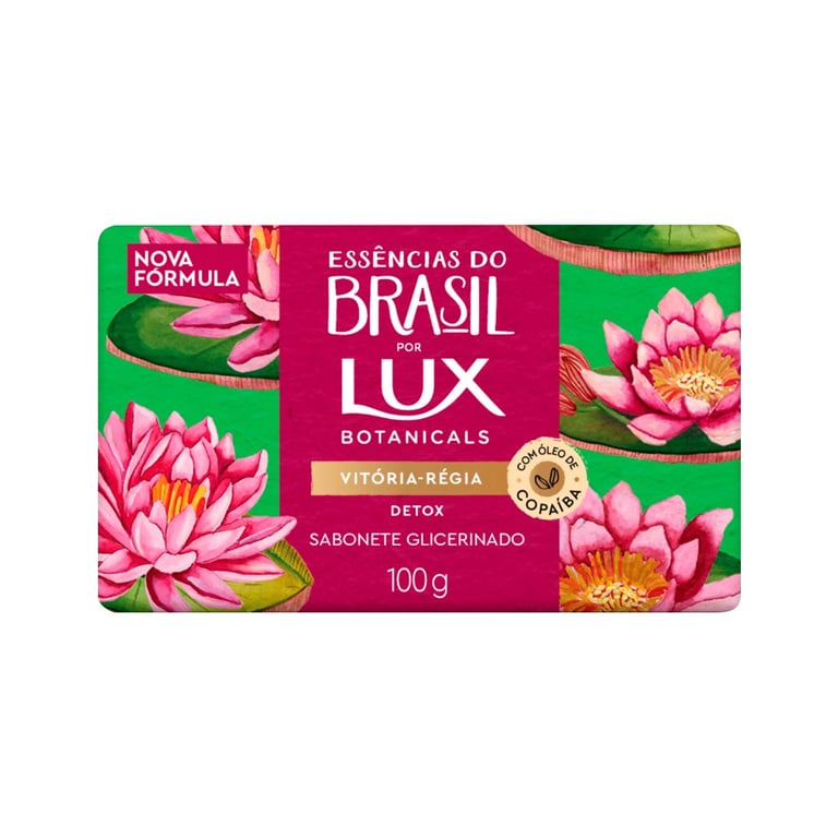 Sabonete Em Barra Lux Botanicals Essências Do Brasil Vitória-Régia 100g