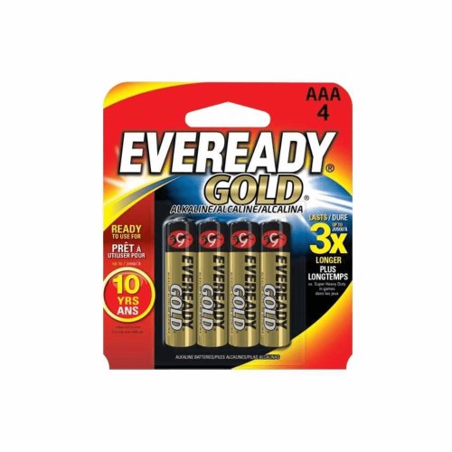 Pilha alcalina Eveready Gold palito AAA com 4 unidades