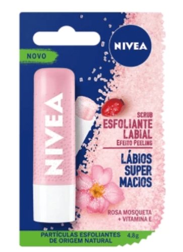 Esfol Labial Nivea Scrub Rosa Mosq 4,8G