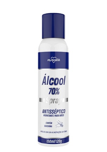 Álcool Spray Antisséptico 70% My Health com 150ml