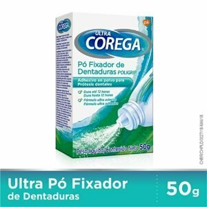 Corega Fixador De Dentadura Ultra Em Pó 50g