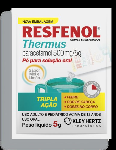 Resfenol Thermus 100mg com 50 sachês de 5g