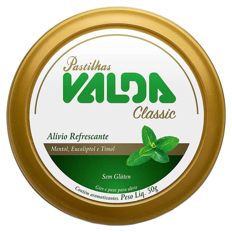 Pastilhas Valda Classic 50g