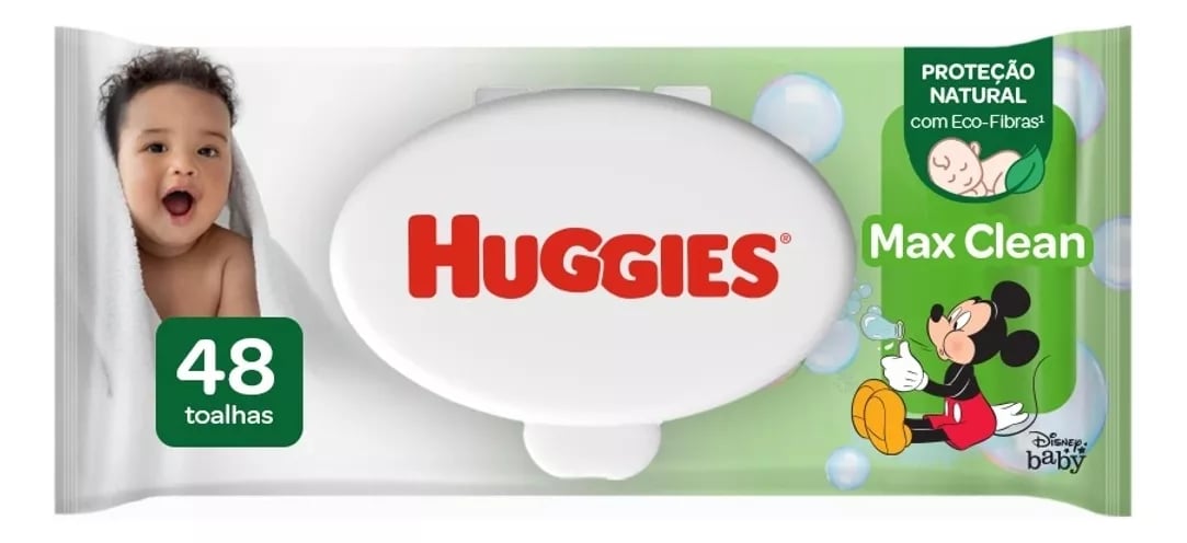 Lenços Umedecidos Huggies Max Clean 48 unidades