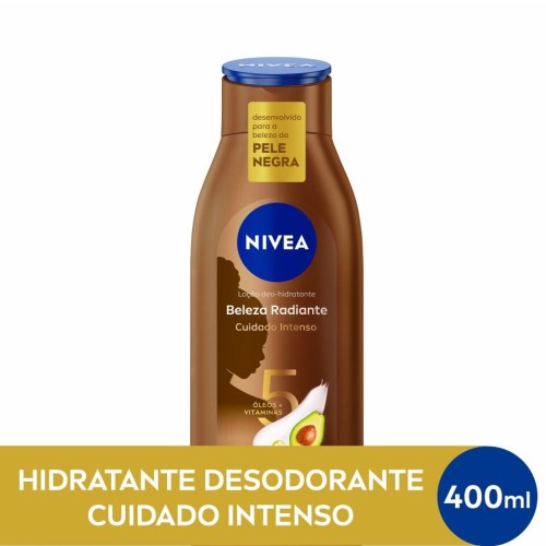 Loção Hidratante Corporal Nivea Beleza Radiante Cuidados Intenso 400ml