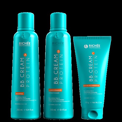 Richée Professional Home Care BB Cream Kit Shampoo + Condicionador + Máscara Multibenefícios