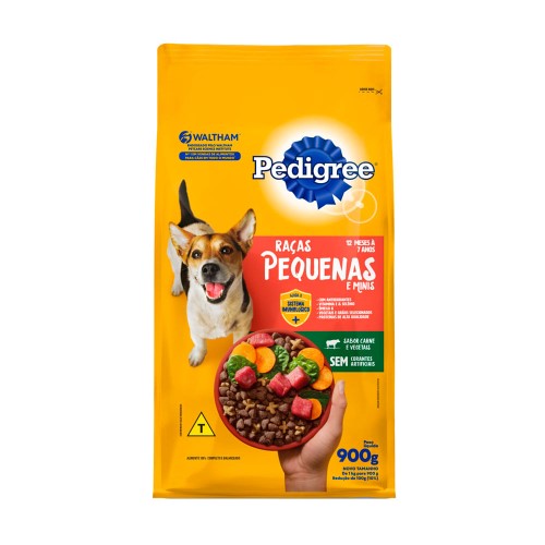 Ração para Cães Pedigree Raças Pequenas e Minis Carne e Vegetais 900g