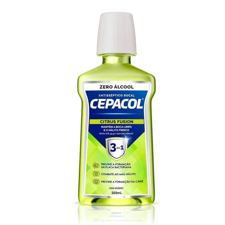 Enxaguante Bucal Cepacol 3 em 1 Citrus Fusion 250ml