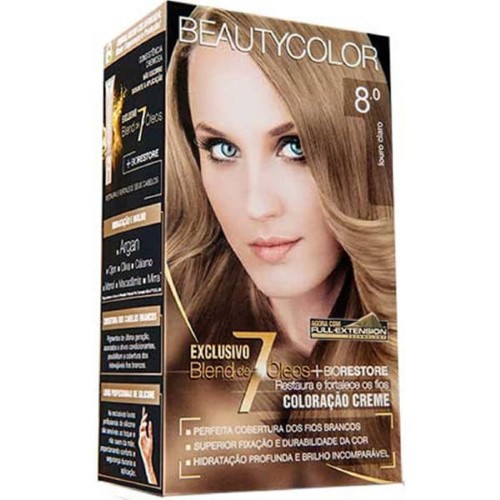 Tintura Beauty Color 8.0 Loção Claro - Beauty Color