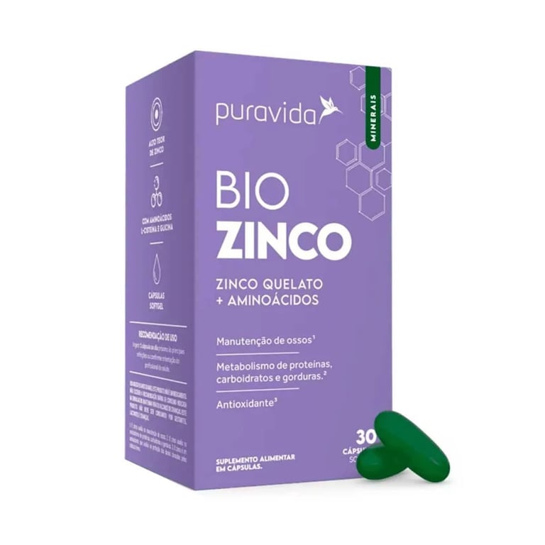 Zinco Puravida Bio 30 cápsulas