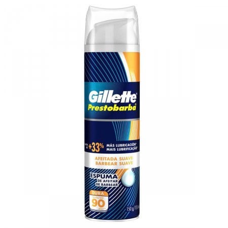 Espuma de Barbear Gillette Prestobarba Suave com 150g