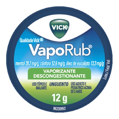 Descongestionante Vick Vaporub Unguento 12g 