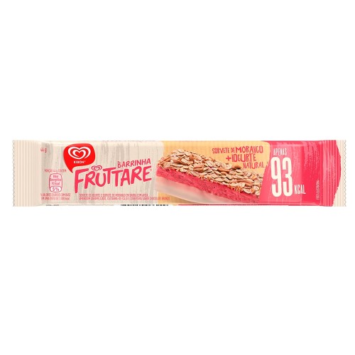 Sorvete Kibon Fruttare Barrinha Morango 44g