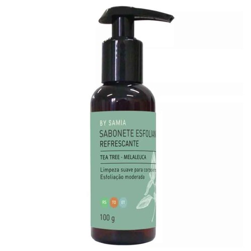 Sabonete Refrescante Esfoliante Liquido Tea Tree 100g By Samia