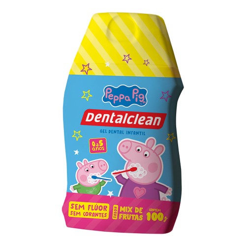 Gel Dental DentalClean Peppa Pig Infantil Sem Flúor 100g