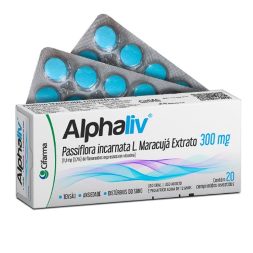 Alphaliv Passiflora incarnata L 300mg 20 comprimidos