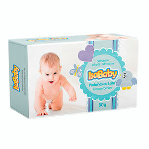 Sabonete Infantil Hidratante IsaBaby Proteínas do Leite 80g