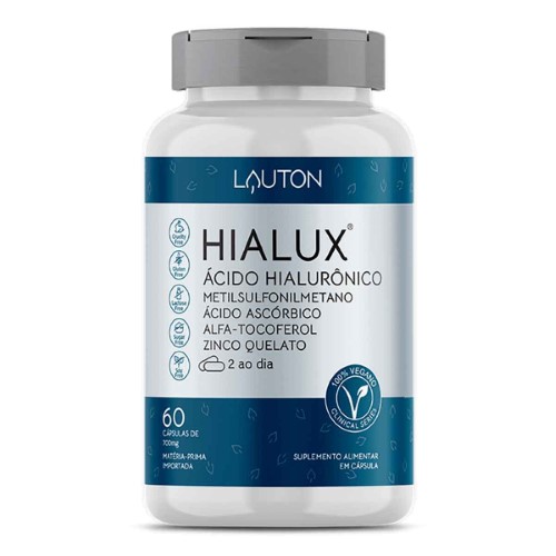 Suplemento Alimentar Lauton Hialux Ácido Hialurônico 60 Cápsulas