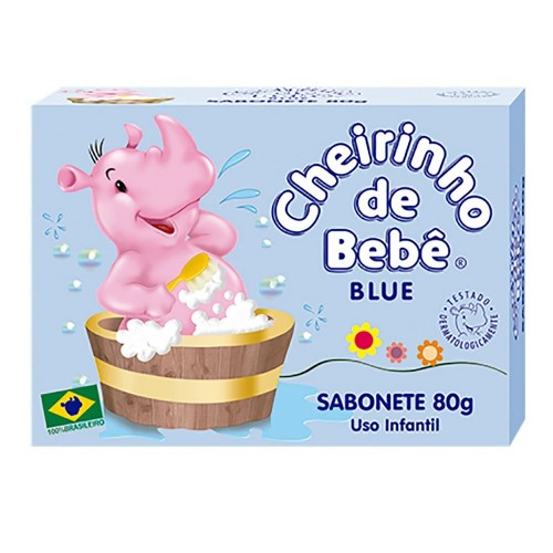 Sabonete Infantil Cheirinho De Bebê Blue 80g