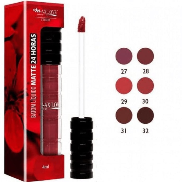 24 Horas Matte 30 Vermelho - Batom Líquido 4ml