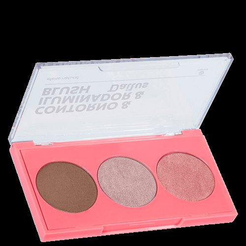 Paleta de Contorno & Iluminador & Blush Dailus Pele de Milhões 2