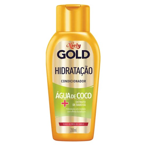 Condicionador Niely Gold Hidratação Água de Coco com 200ml