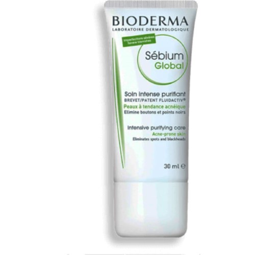 Hidratante Facial Sébium Global Bioderma Cuidado Anti-Marcas da Acne com 30ml