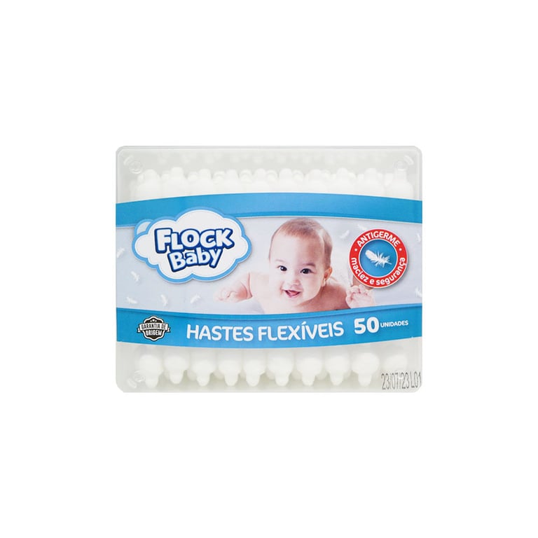 Hastes Flexíveis Flock Baby 50 unidades