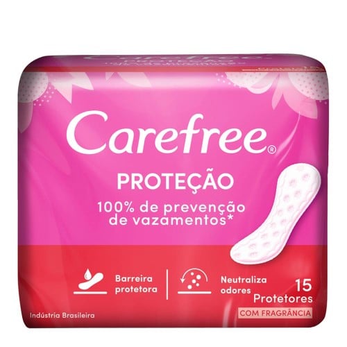 Protetor Diário Carefree Original com 15 unidades