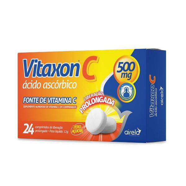 Vitaxon C 500mg, caixa com 24 comprimidos de liberação prolongada