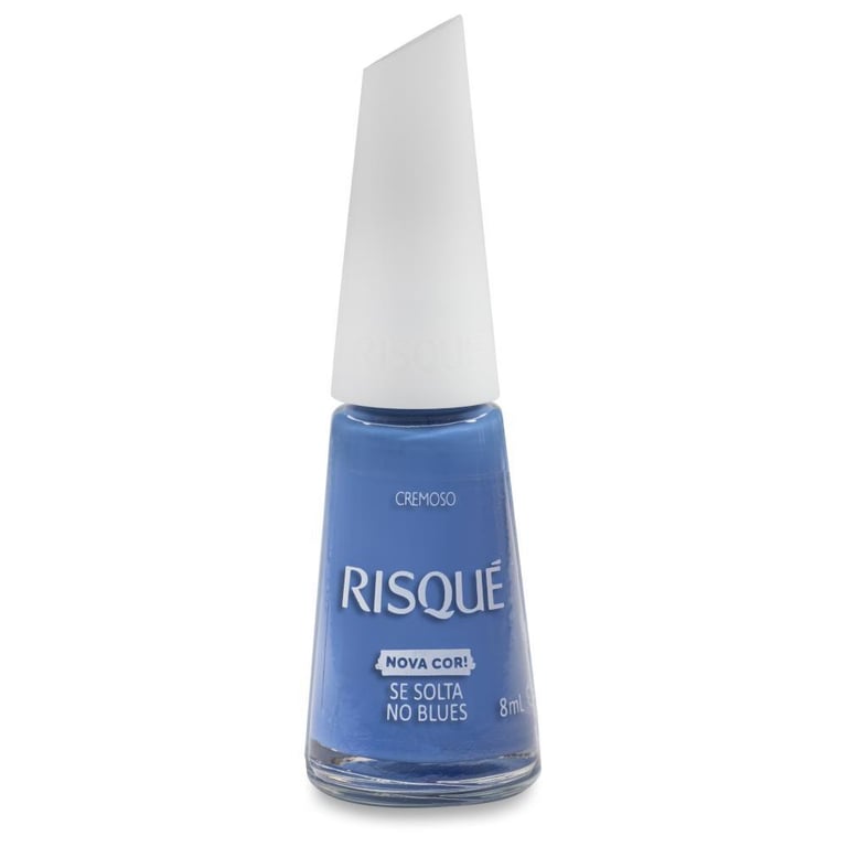 Esmalte Risqué Cremoso Nova Cor! Se Solta No Blues 8ml