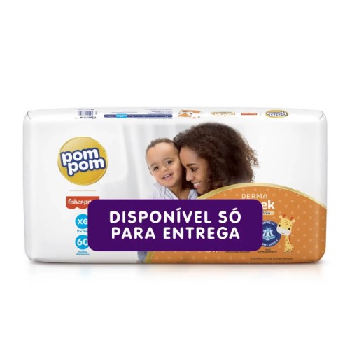 Fralda Pom Pom Derma Protek XG - 60 Unidades