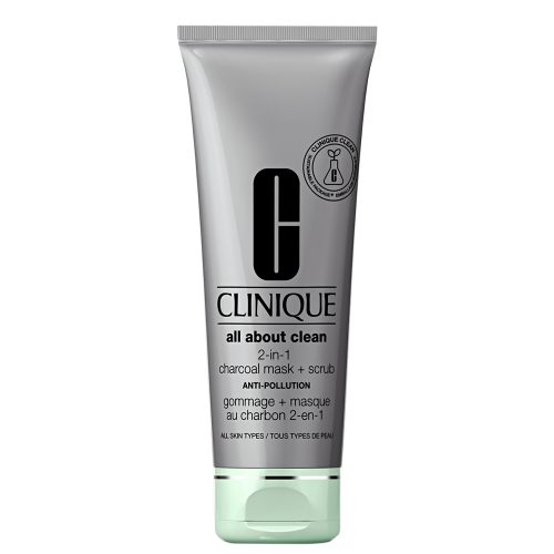 Máscara Facial Clinique All About Clean Charcoal Scrub + Mask Anti-Pollution