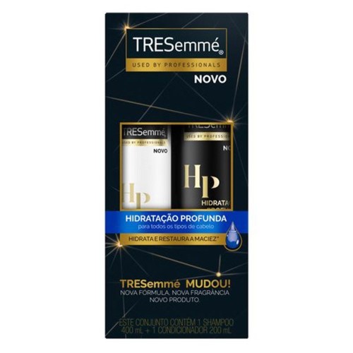 Shampoo Tresemmé Hidratação Profunda 400ml + Condicionador Tresemmé Hidratação Profunda 200ml