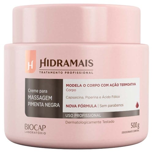 Creme Corporal Hidramais Modelador Pimenta Negra 500g