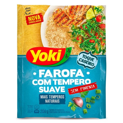 Farofa Yoki com Tempero Suave 200g