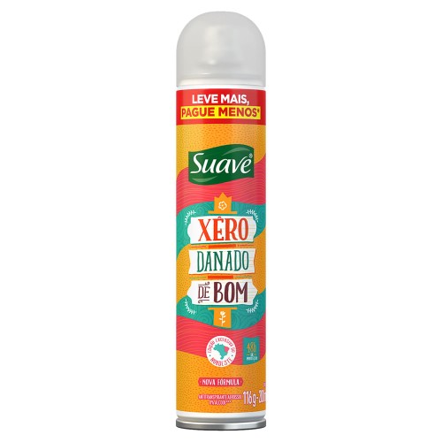 Desodorante Suave Xêro Danado de Bom Aerossol Antitranspirante 48h 200ml