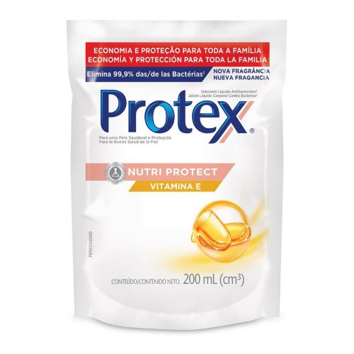 Sabonete Líquido Corporal Protex Vitamina E Refil 200ml