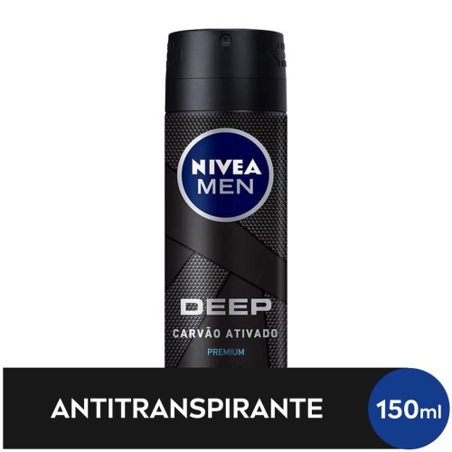 Desodorante Antitranspirante Aerosol NIVEA MEN DEEP Original 150ml