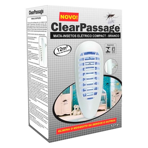 Mata Insetos Elétrico ClearPassage Compact Branco 127V com 1 Unidade