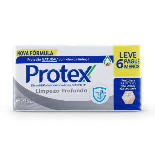 Sabonete Protex Limpeza Profunda Pack 90g