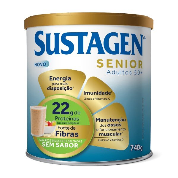 Complemento Alimentar Sustagen Senior Sem Sabor Lata 740g