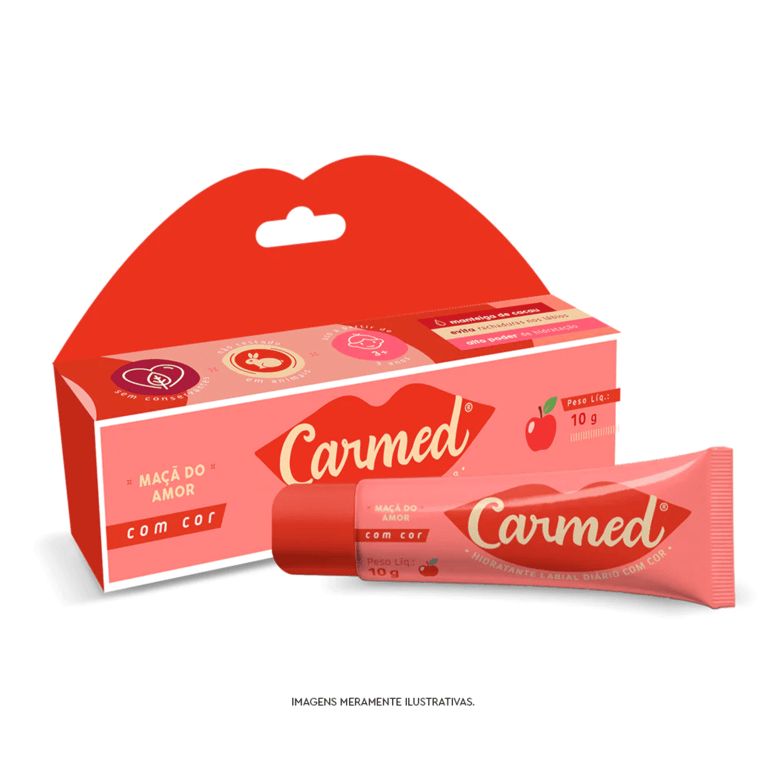 Hidratante Labial Carmed Maça Do Amor 10g