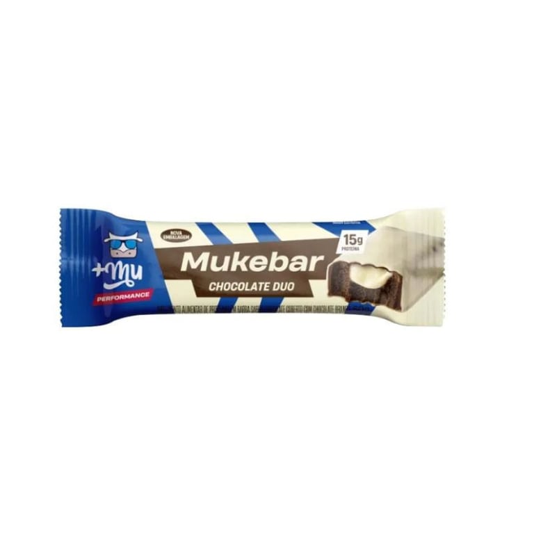 Barra de Proteína Mukebar +Mu Performance Chocolate Duo 60g