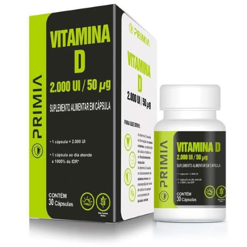 Primia Vitamina D 2000Ui 30 Cápsulas Catarinense