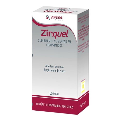 Suplemento Alimentar Arese Pharma Zinquel 14 Comprimidos Revestidos