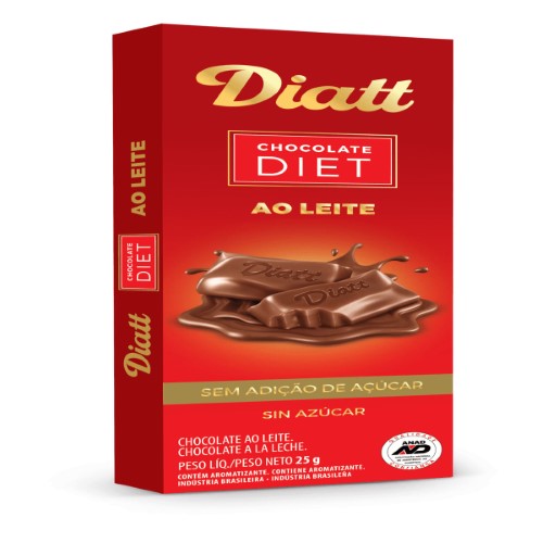 Tablete Diatt Ao Leite Diet 25G