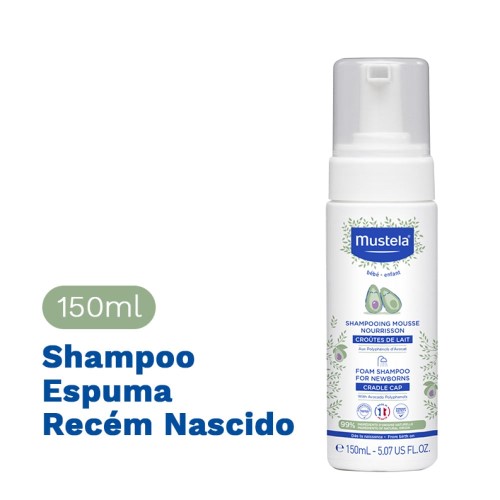 Shampoo Espuma Mustela Recém Nascido 150ml