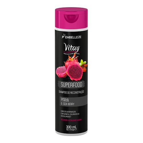 Shampoo Vitay Superfood Pitaya & Gojiberry com 300ml