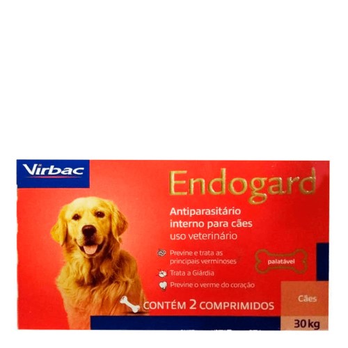 Endogard Cães Até 30kg 2 Comprimidos